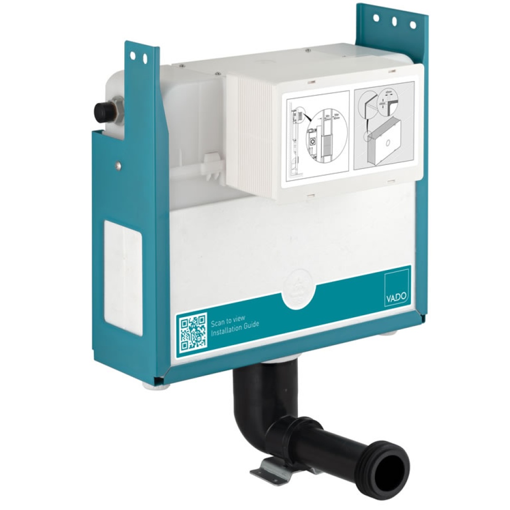 Vado Short Concealed Back-to-Wall WC Cistern